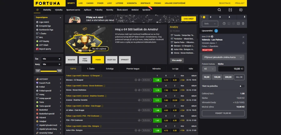 Fortuna Produkty