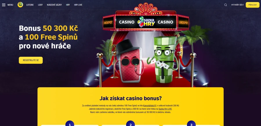 Sazka Hry Registrační Bonus