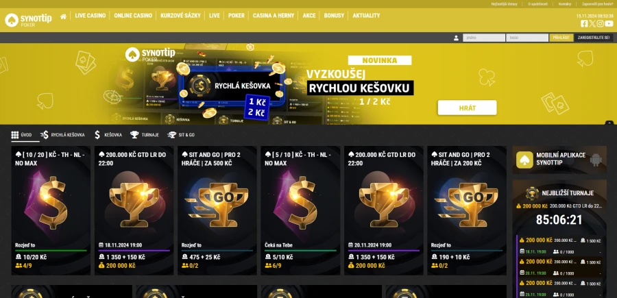 Synot Tip Pokerová Herna