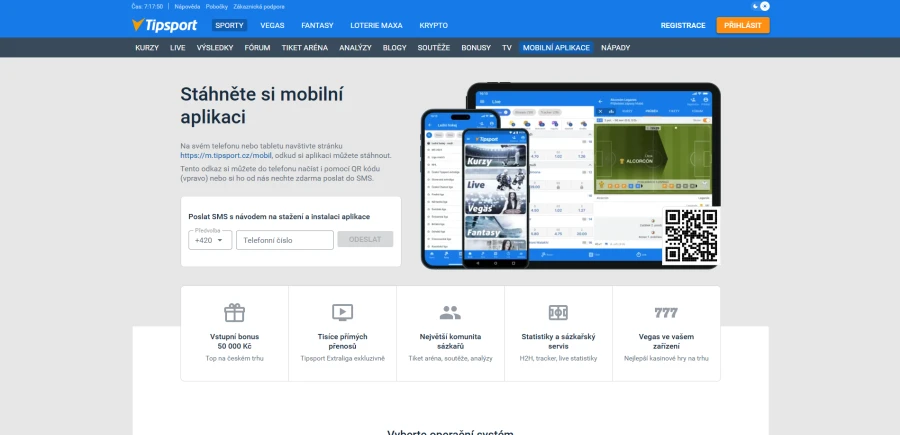 Tipsport Vegas Mobilní Aplikace