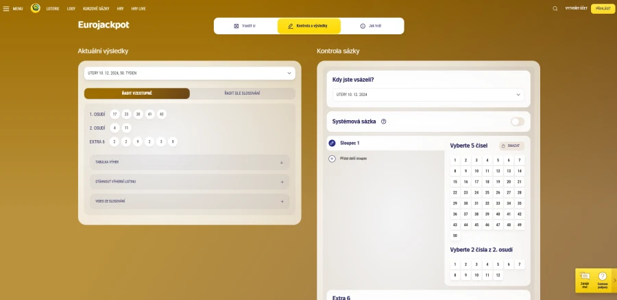 Eurojackpot Kontrola Tiketu