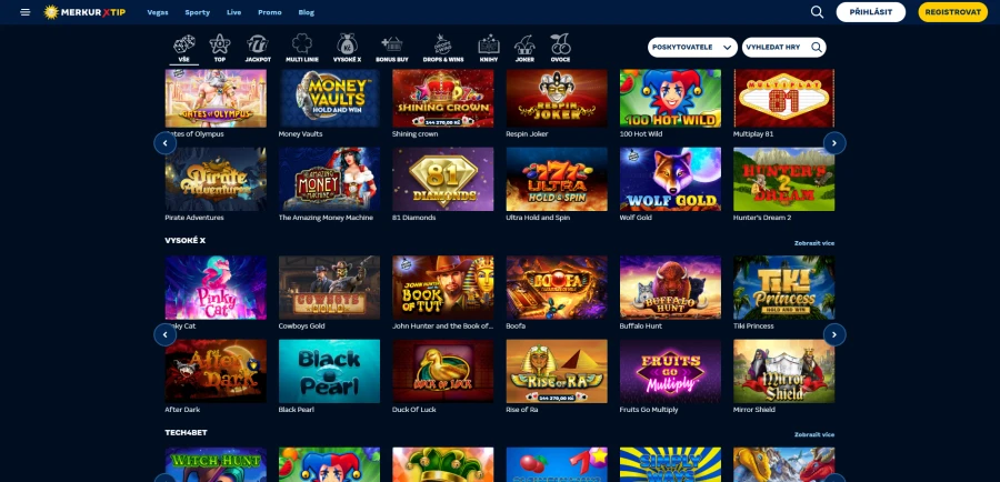 Merkurxtip Casino Nabídka Her