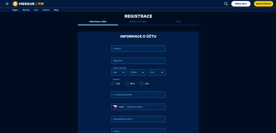 Merkurxtip Casino Registrace