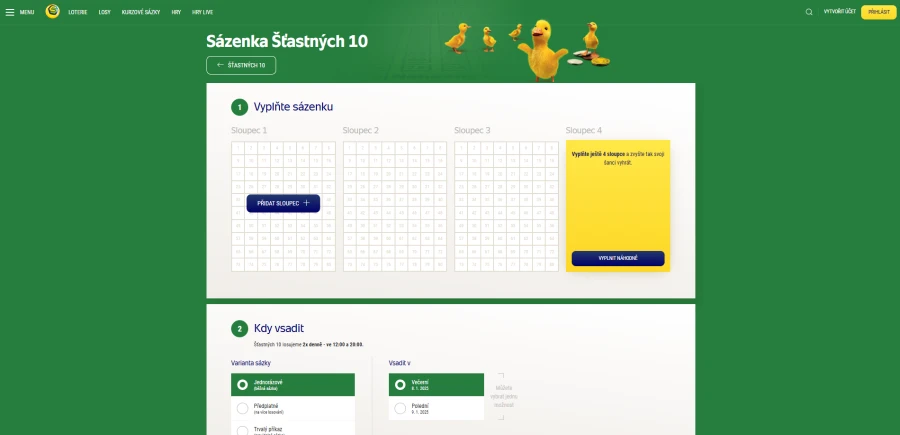 Šťastných 10 Online
