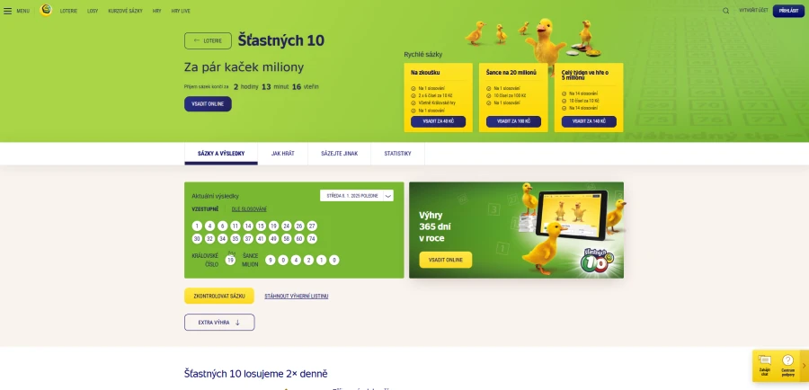 Šťastných 10
