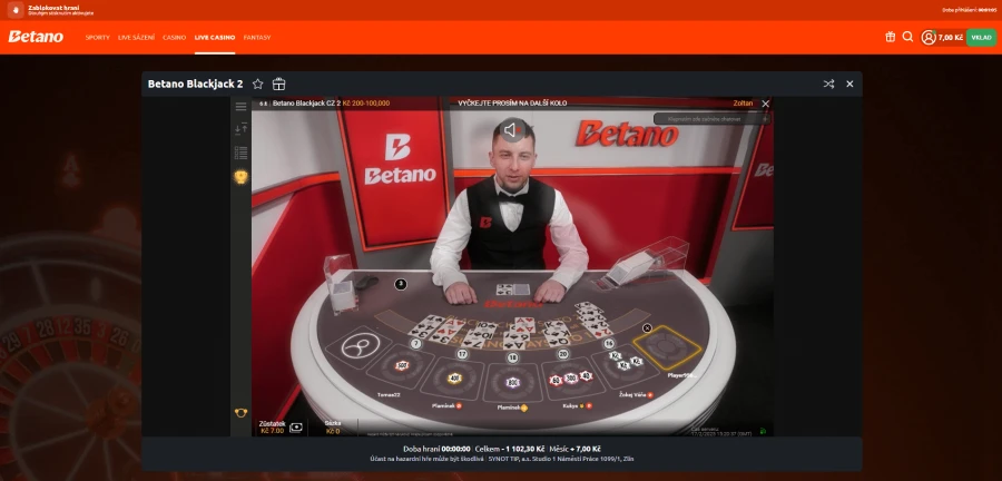 Betano Blackjack