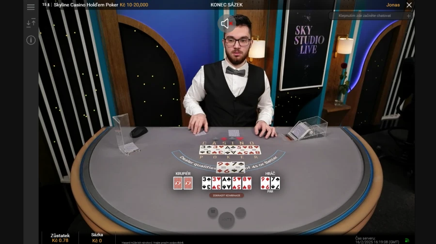 Sazka Hry Live Casino Poker