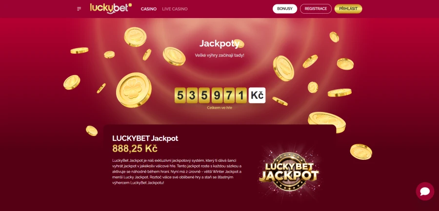 Luckybet Casino Jackpoty