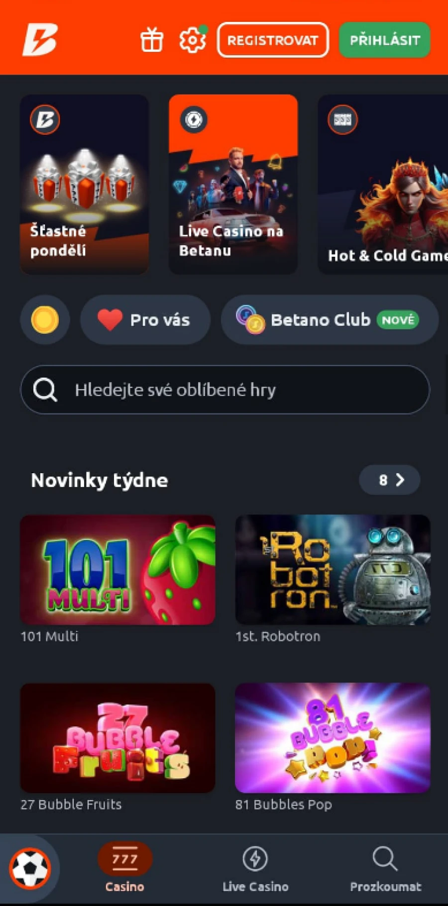 Mobilní Aplikace Betano Casino