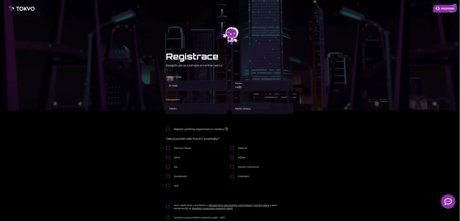 Tokyo Casino Registrace
