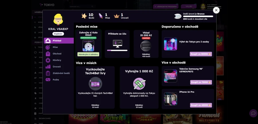 Tokyo Casino Věrnostní Program
