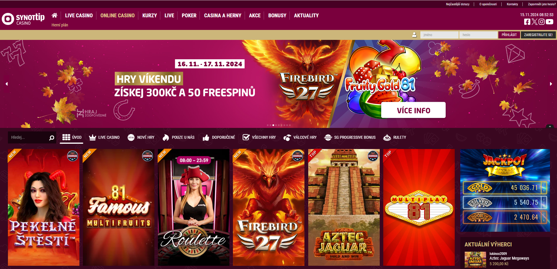 Synot Tip Casino