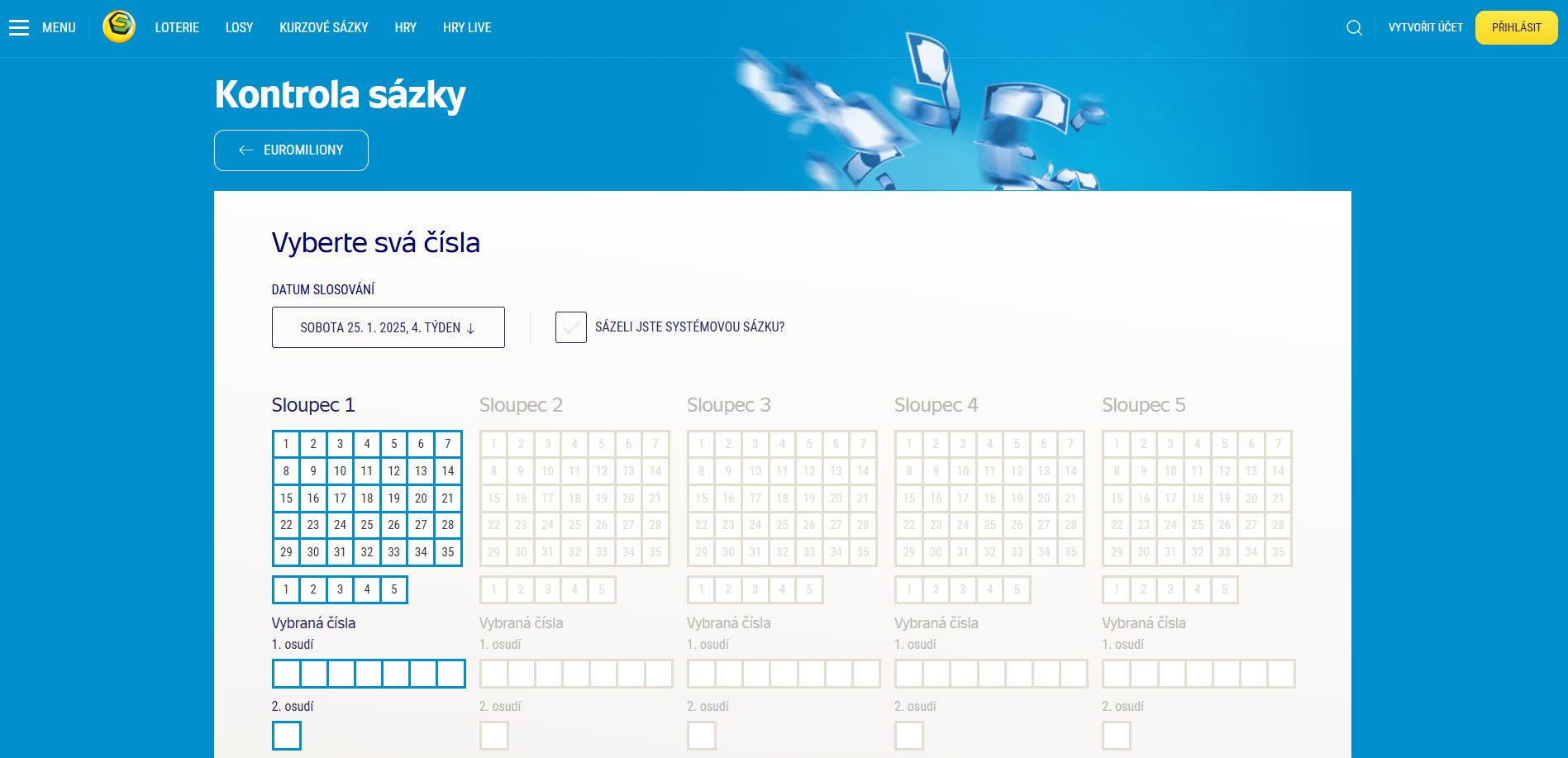 Euromiliony Kontrola Tiketu