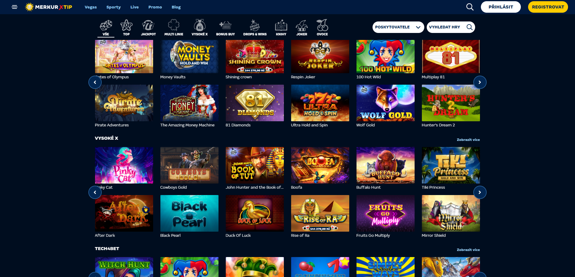 Merkurxtip Casino Nabídka Her