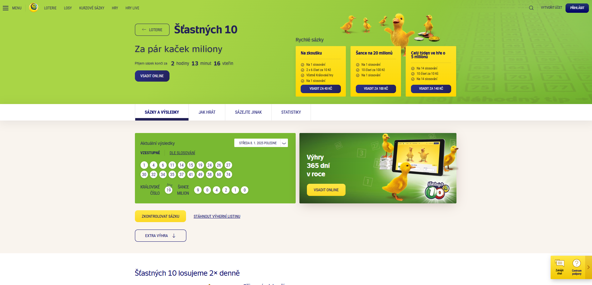 Šťastných 10