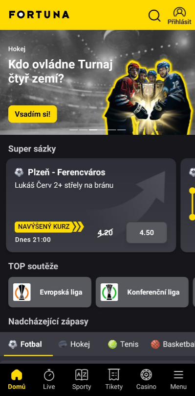 Mobilní Aplikace Fortuna Sport