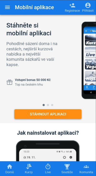 Mobilní Aplikace Tipsport Stažení