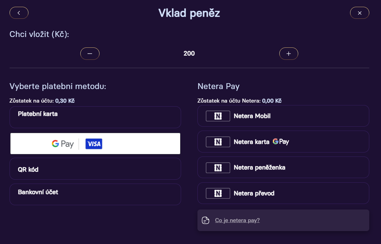 Grandwin Platební Metody