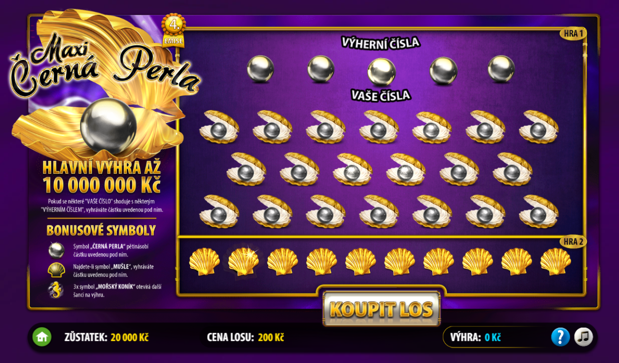 Maxi Černá Perla Online