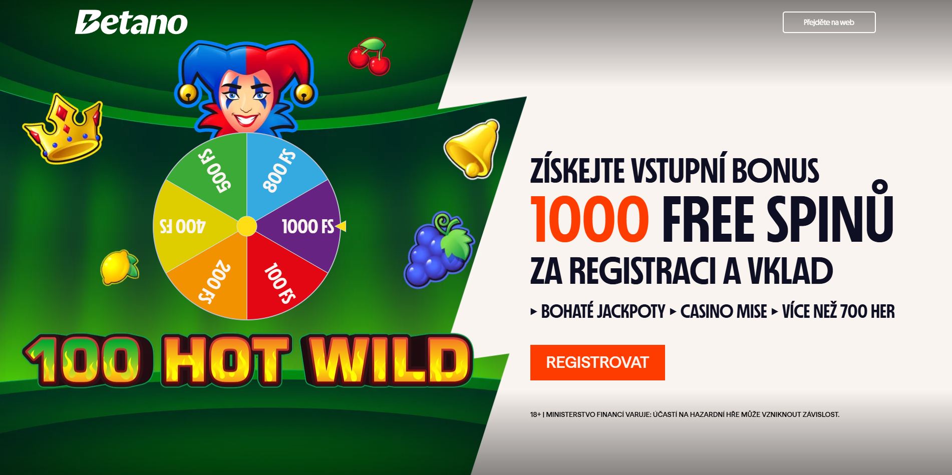 Betano Registrační Bonus