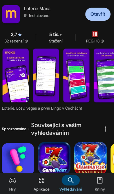 Maxa Aplikace Instalace
