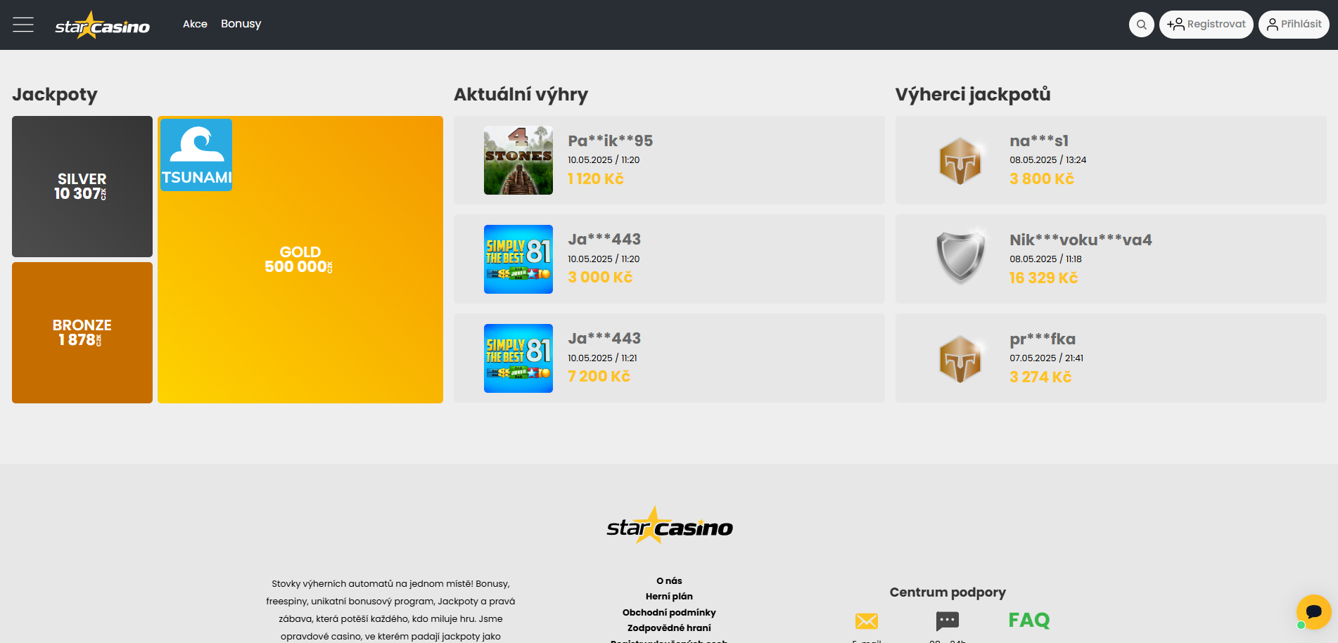 Star Casino Jackpoty