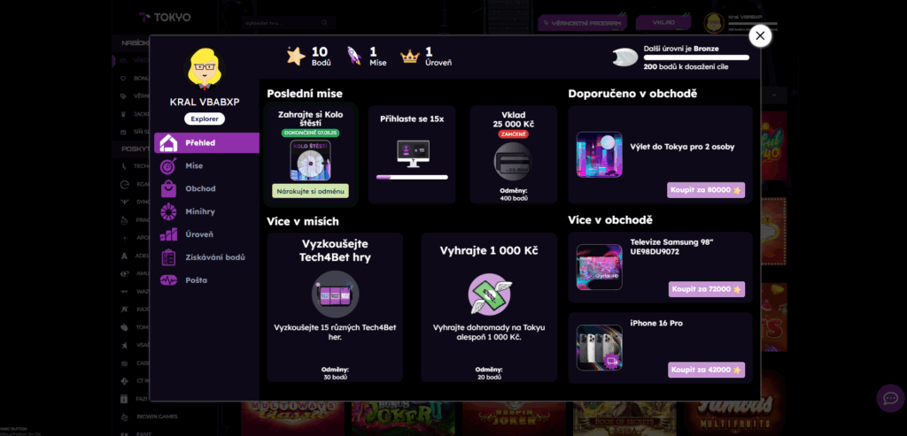Tokyo Casino Věrnostní Program